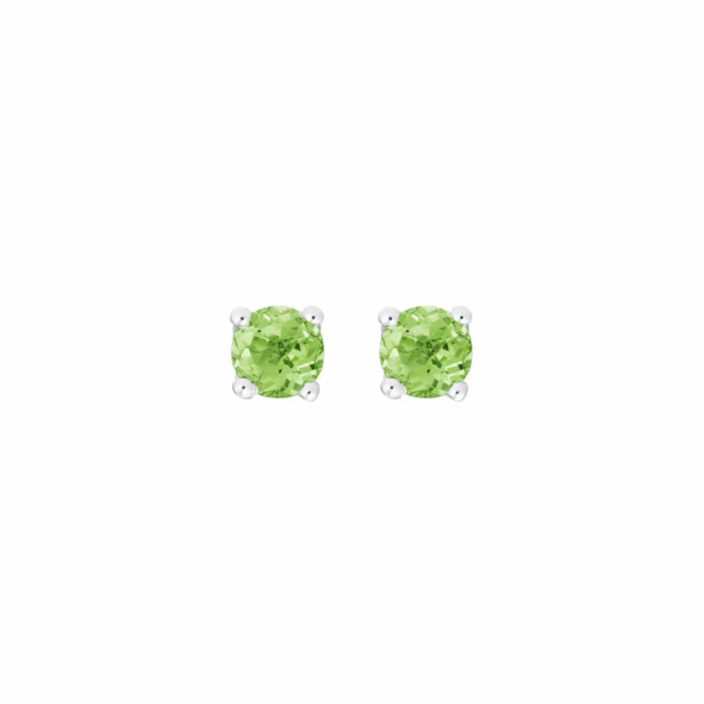 14k Gemstone Stud Earrings
