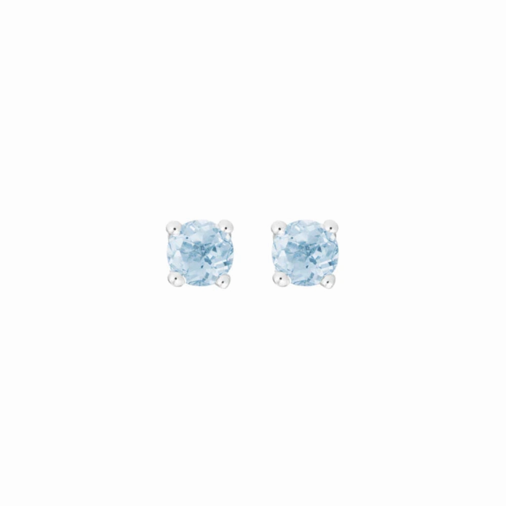 14k Gemstone Stud Earrings