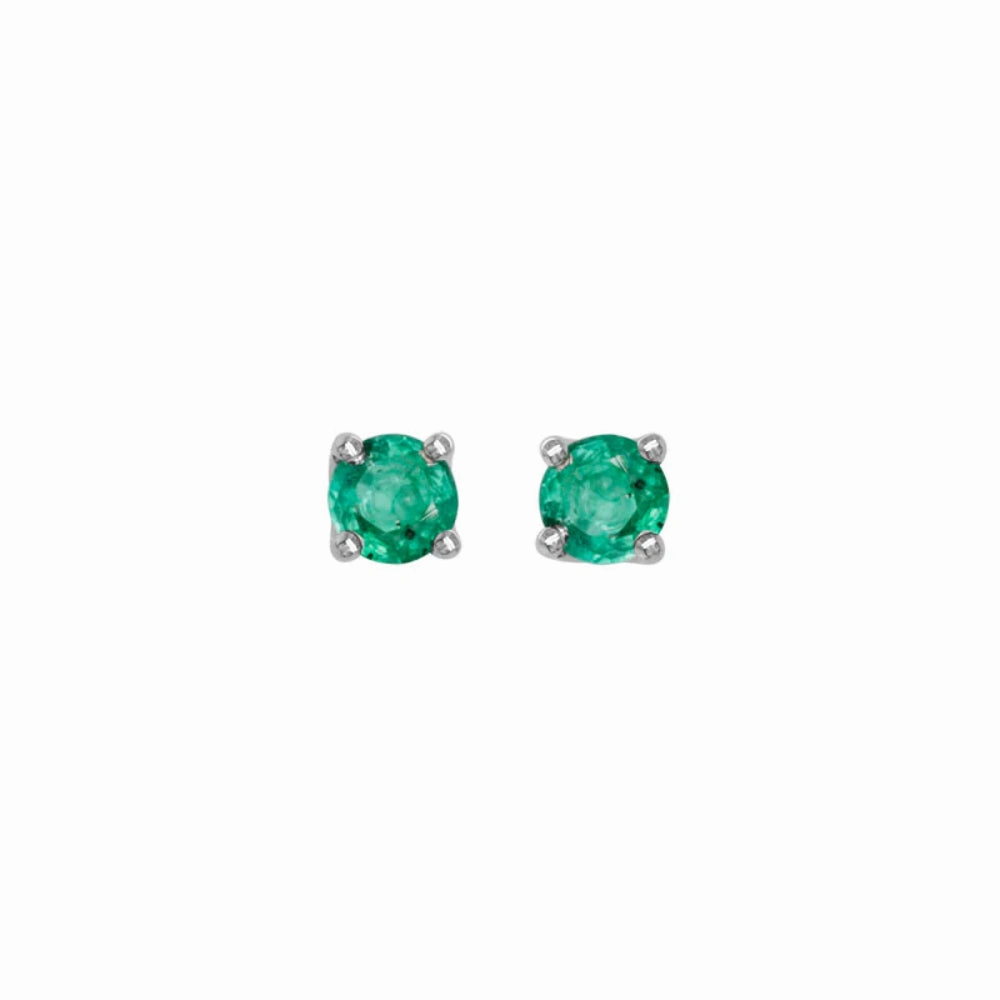 14k Gemstone Stud Earrings