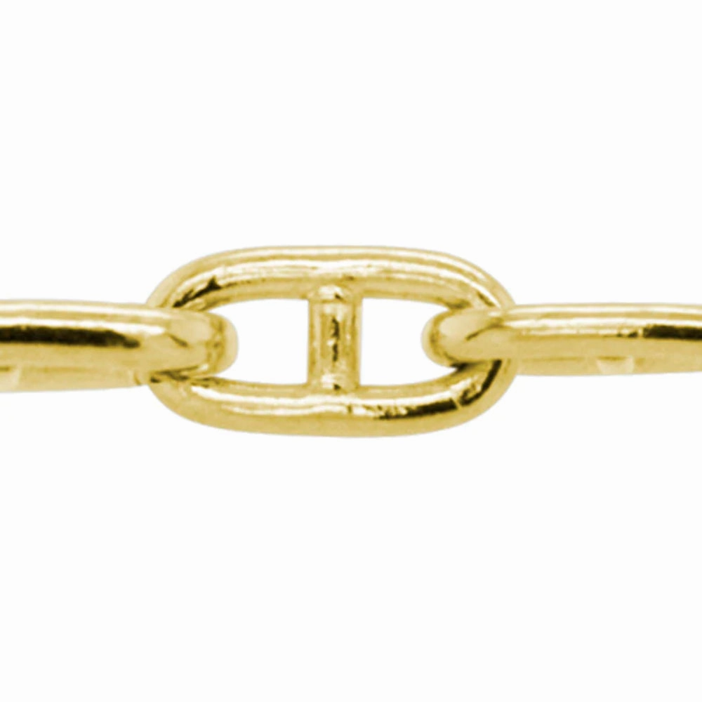 14k Gold Anchor Chain, 18"