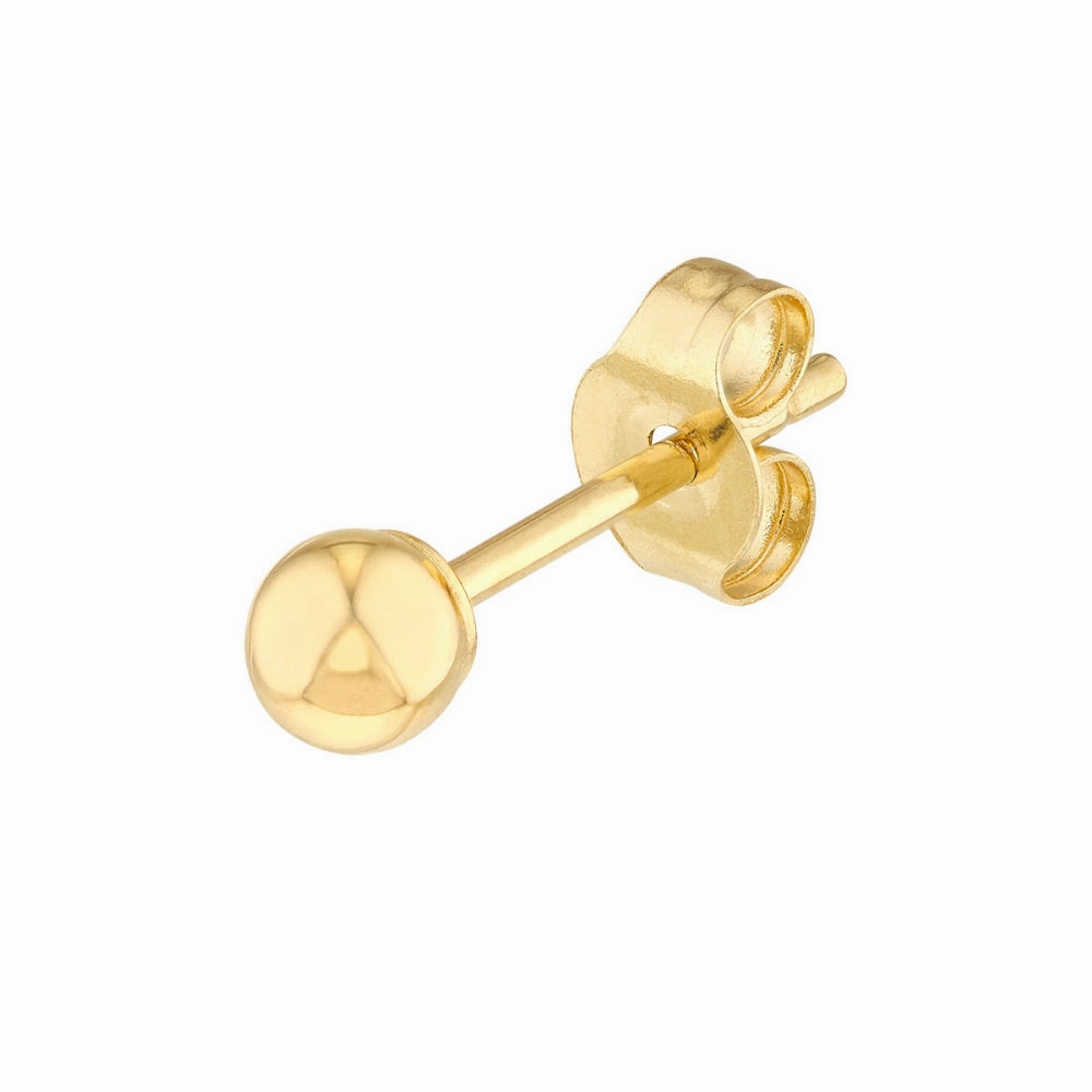 14k Gold Ball Stud Earrings