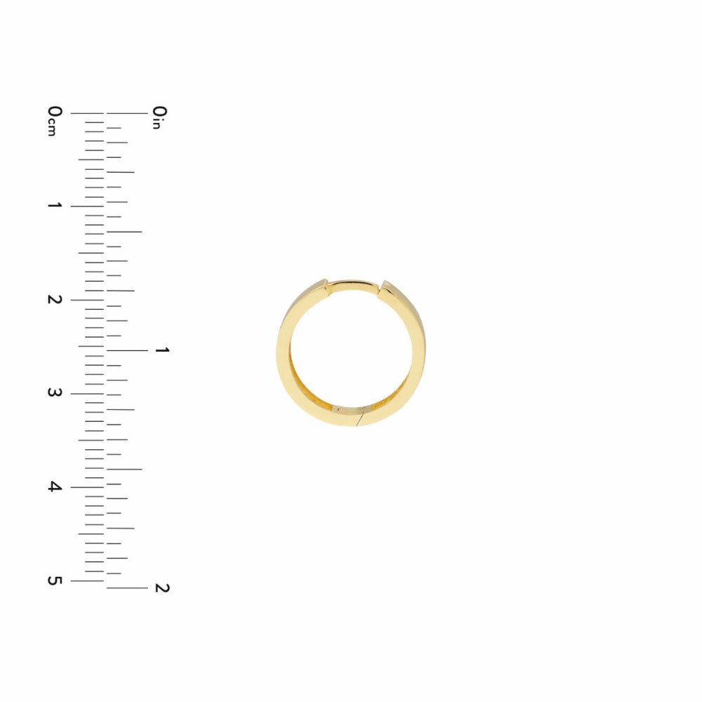 14k Gold Huggie Hoop Earrings