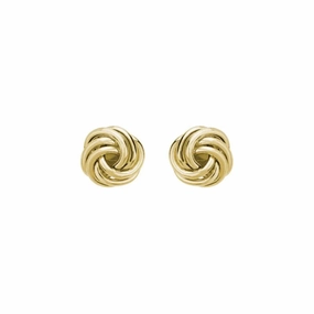 14k Gold Love Knot Studs