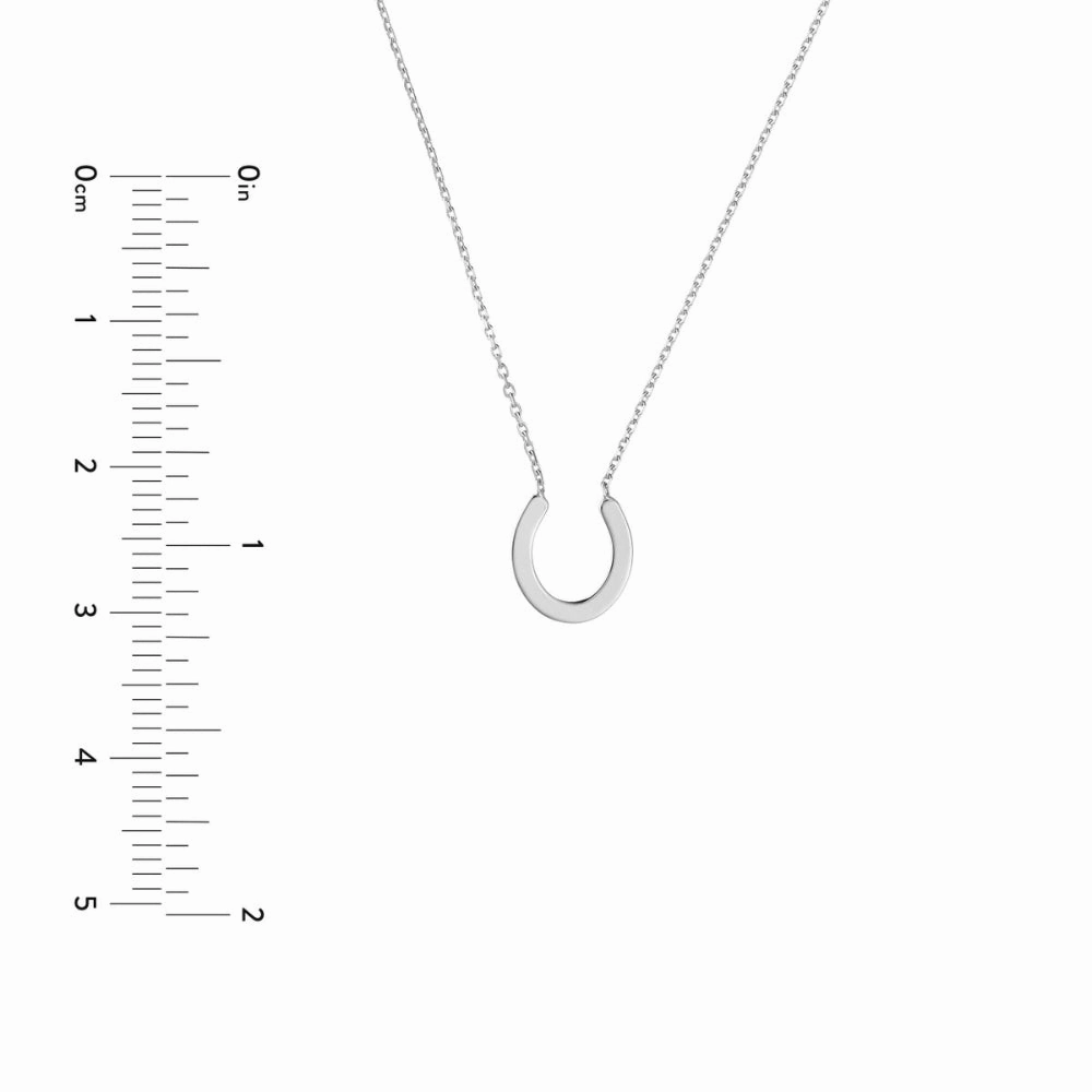 14k Gold Mini Horseshoe Necklace