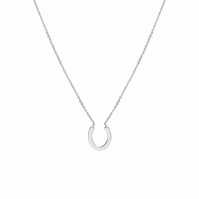 14k Gold Mini Horseshoe Necklace