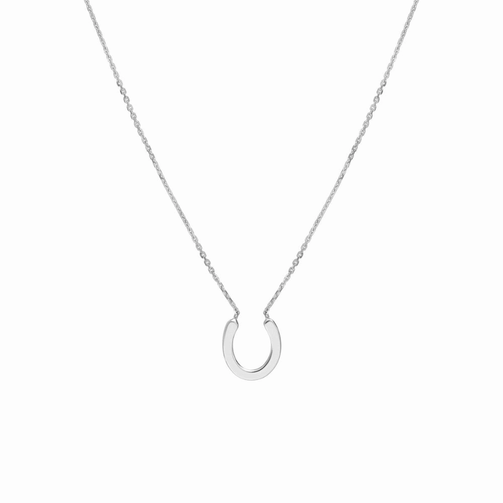 14k Gold Mini Horseshoe Necklace