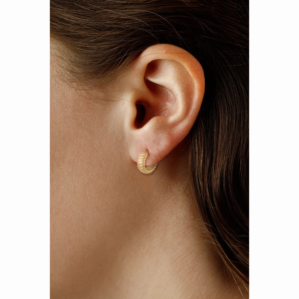 14k Gold Multi Twist Hoop Earrings