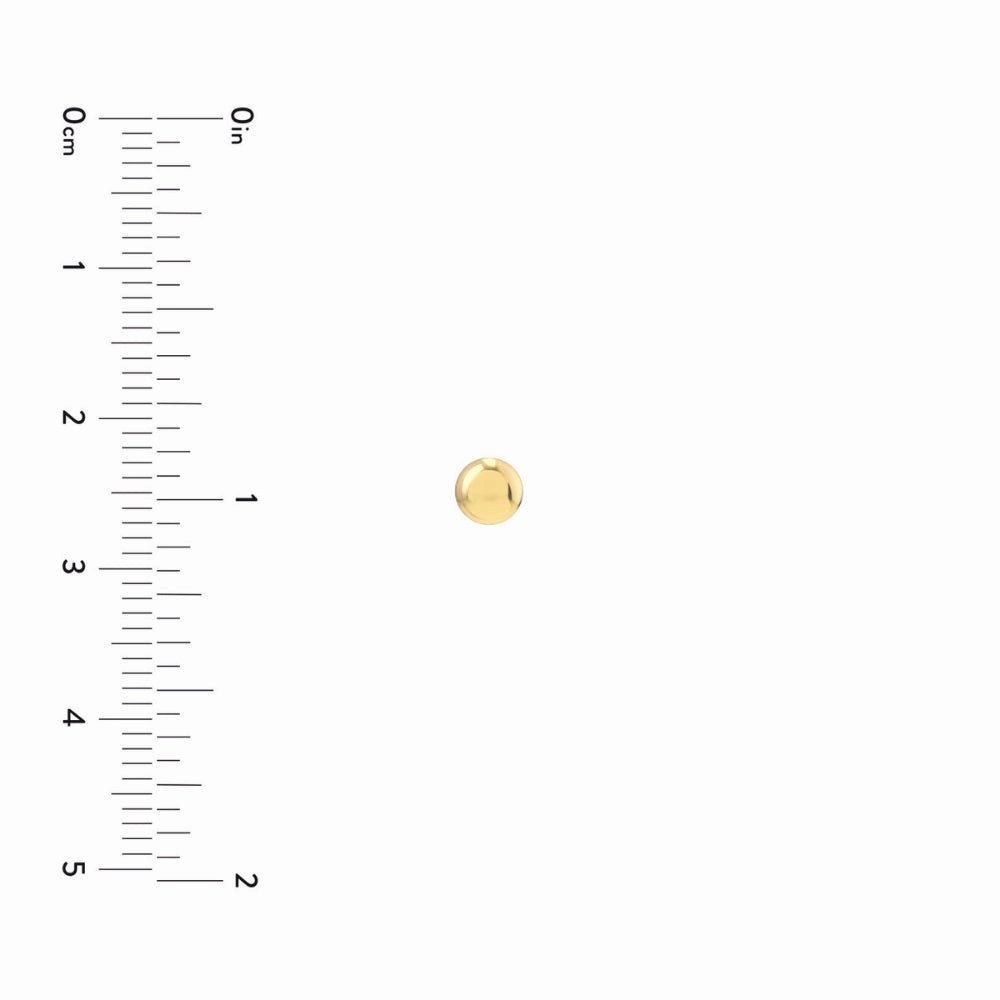 14k Gold Pebble Stud Earrings