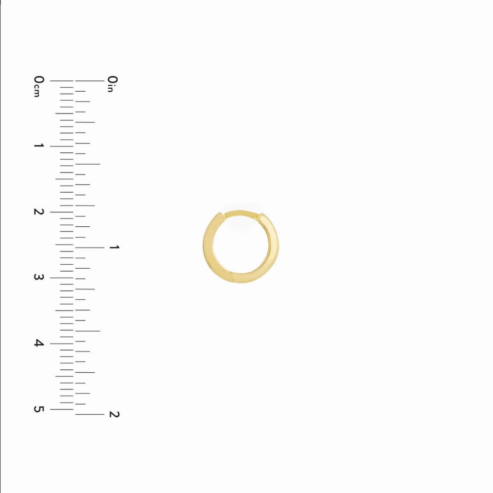 14k Gold Small Huggie Hoop Earrings