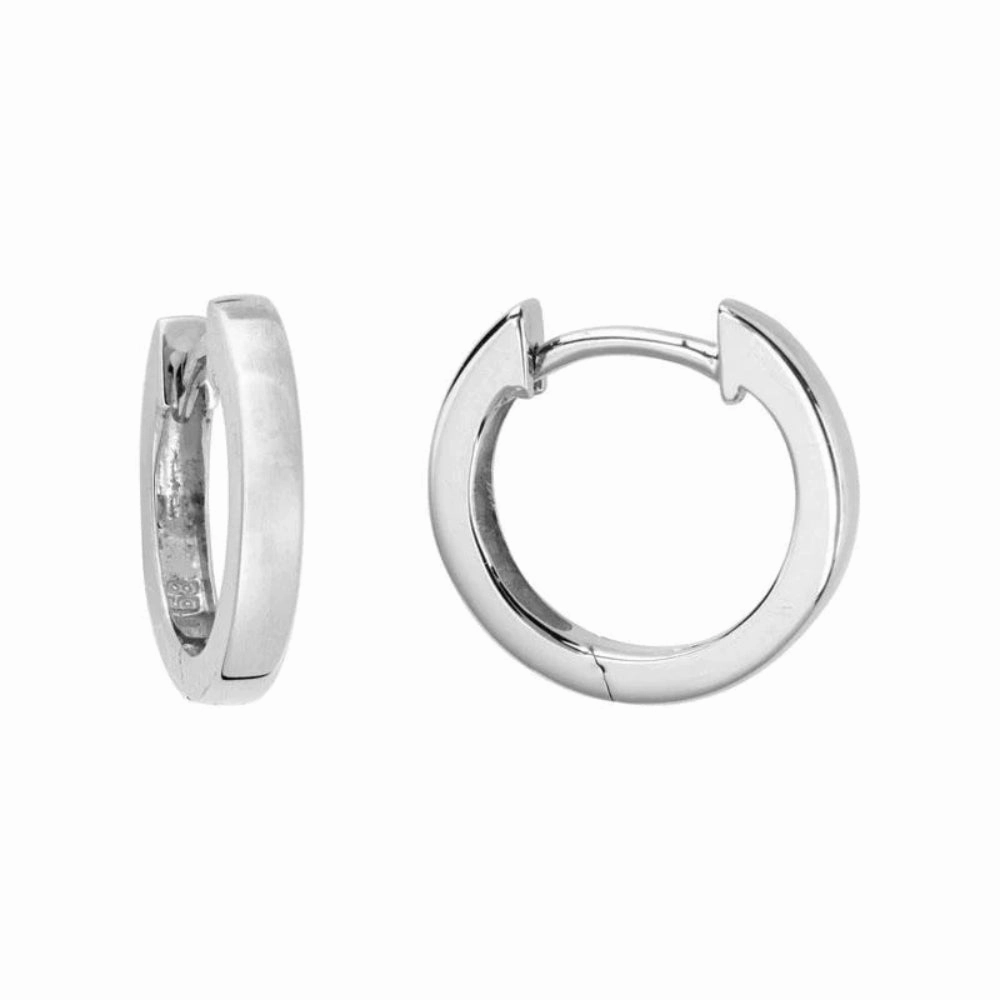 14k Gold Square Edge Hoop Earrings