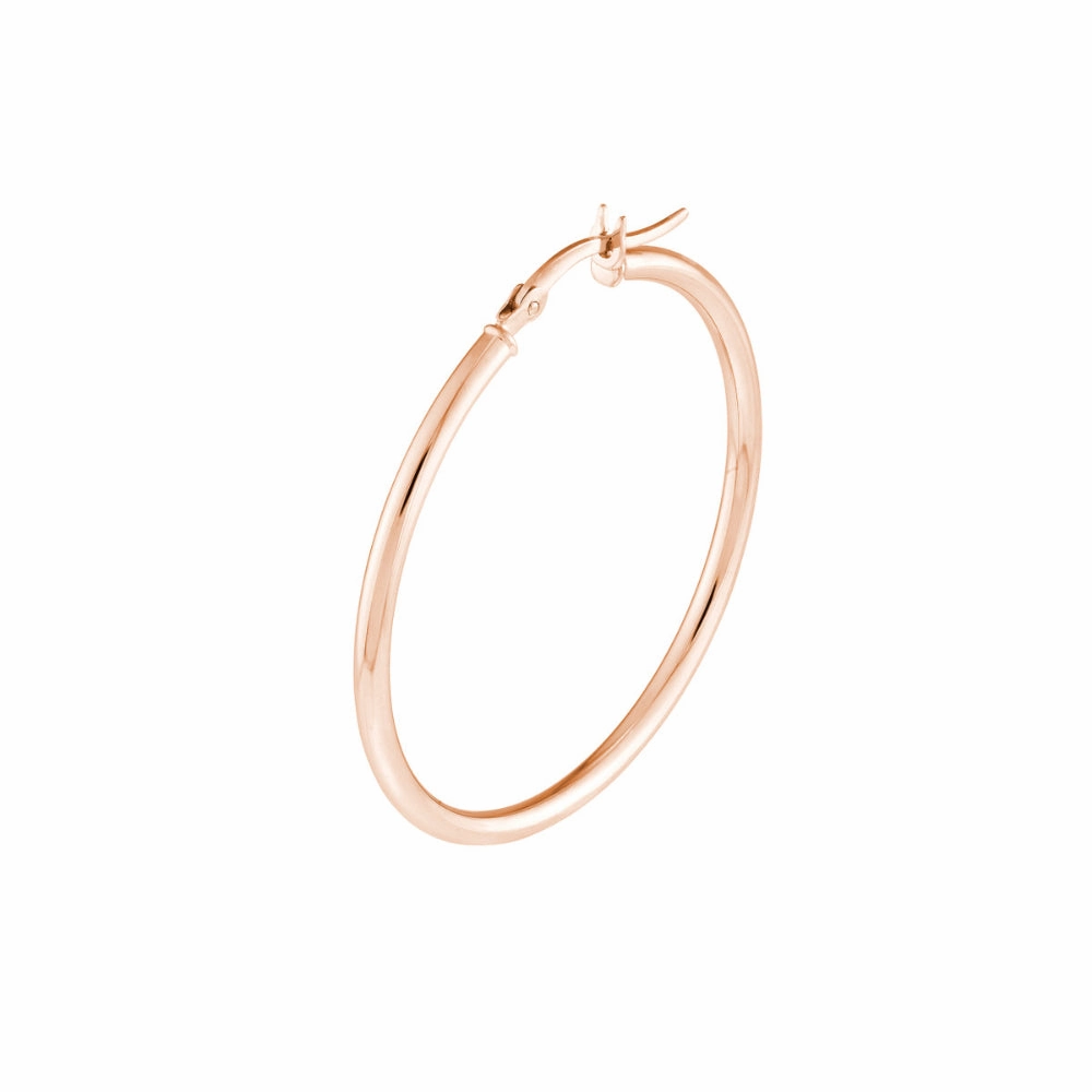 14k Rose Gold Hoop Earrings