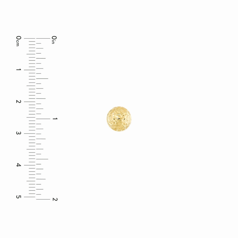 14k Textured Ball Stud Earrings