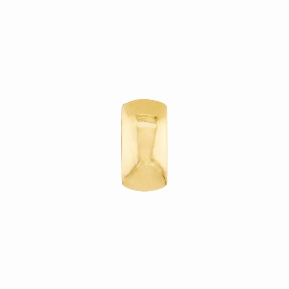 14k Yellow Gold Curve Earrings