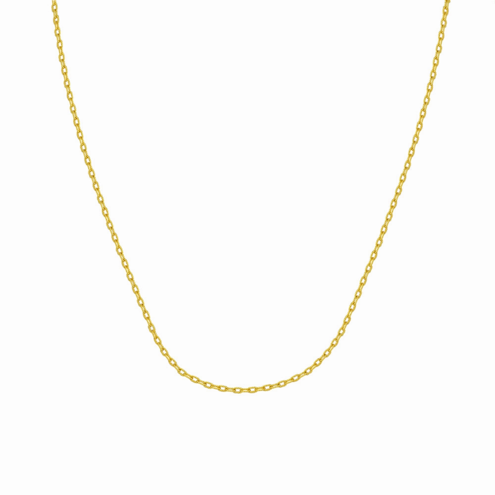 14kt Yellow Gold Designer Rolo Chain, 24"