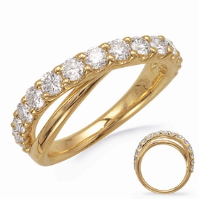 1.04 ctw. YELLOW GOLD DIAMOND RING D4897YG