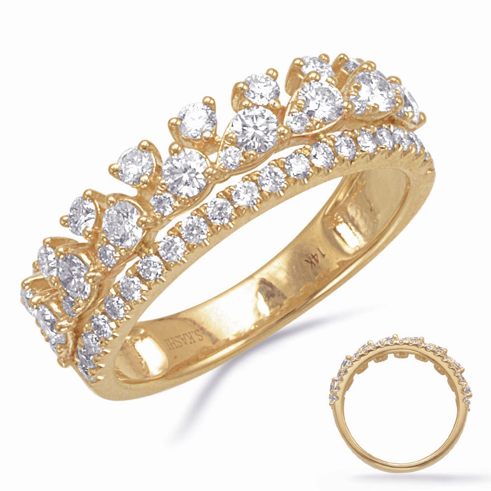 1.05 ctw. YELLOW GOLD DIAMOND RING D4868YG