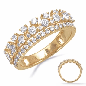 1.05 ctw. YELLOW GOLD DIAMOND RING D4868YG