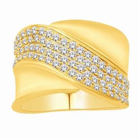 1.16 ctw. YELLOW GOLD DIAMOND RING D5815YG