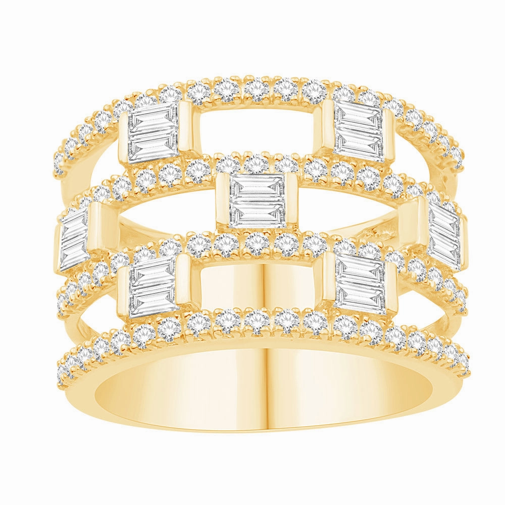 1.17 ctw. YELLOW GOLD DIAMOND RING D4900YG