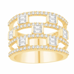 1.17 ctw. YELLOW GOLD DIAMOND RING D4900YG