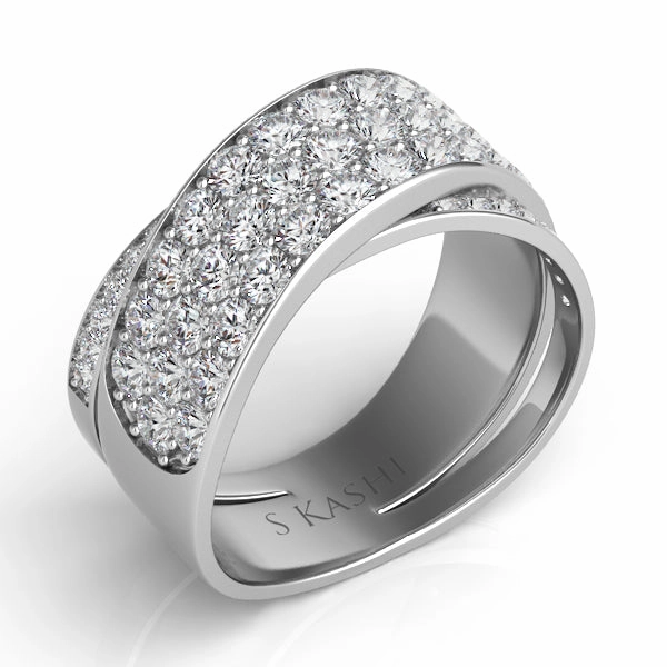 1.66 ctw. PLATINUM DIAMOND FASHION RING D4271-PL