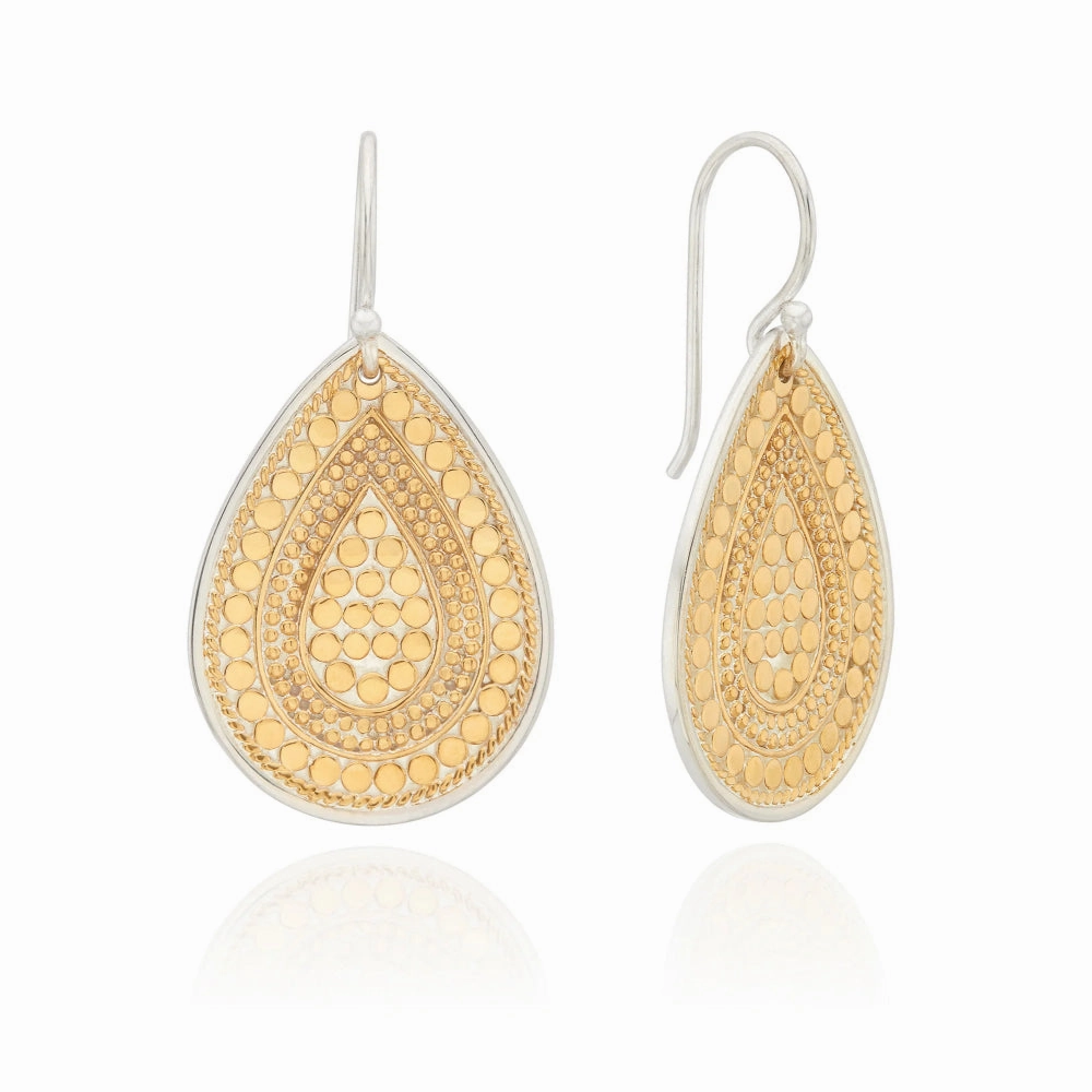 Anna Beck Contrast Dotted Teardrop Earrings