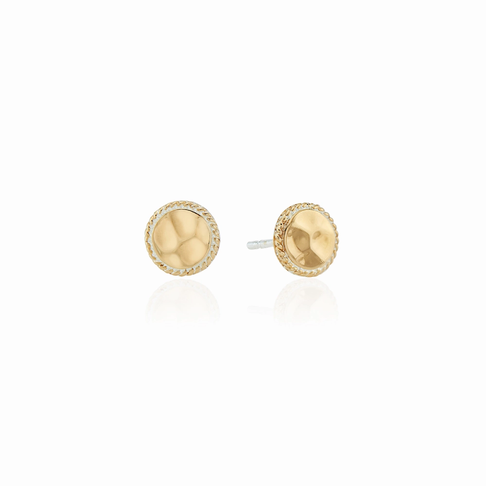 Anna Beck Hammered Stud Earrings