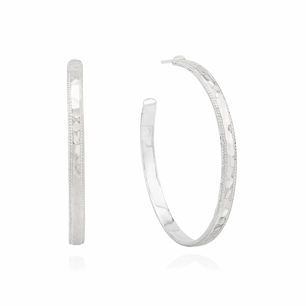 Anna Beck Large Hammered Hoop Earrings