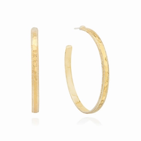 Anna Beck Large Hammered Hoop Earrings