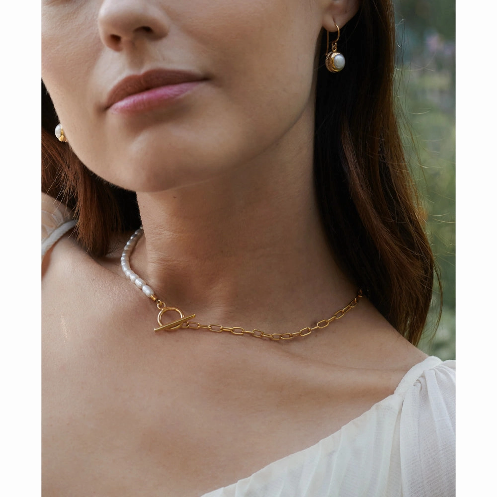 Anna Beck Pearl Drop Earrings