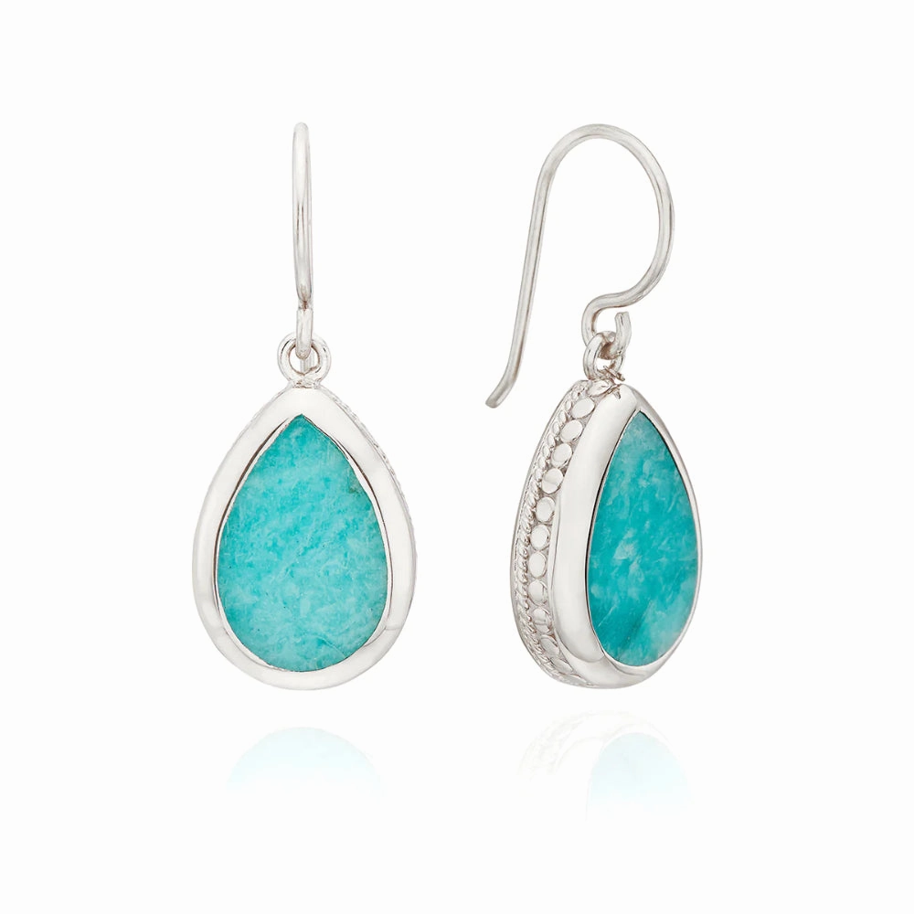 Anna Beck Sterling Silver Amazonite Drop Earrings