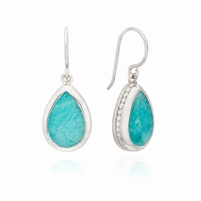 Anna Beck Sterling Silver Amazonite Drop Earrings
