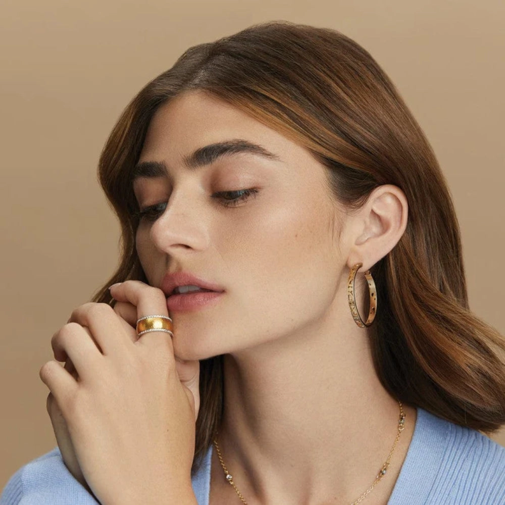 Brighton Contempo Medium Hoop Earrings