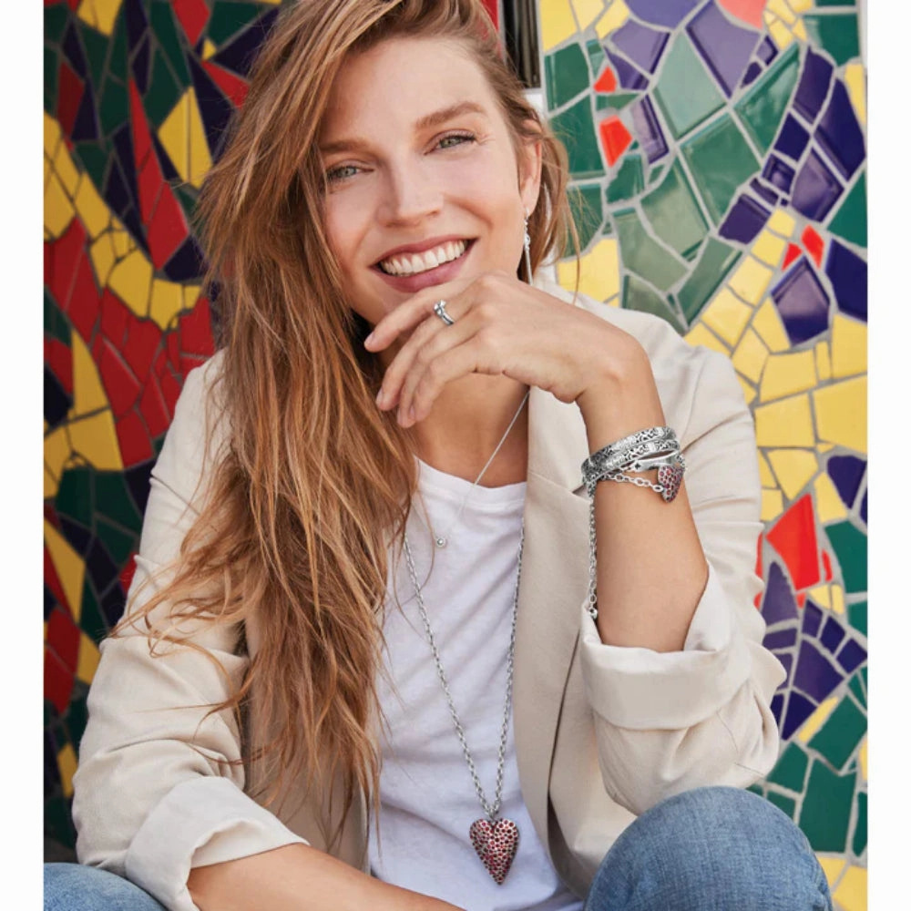 Brighton Glisten Heart Convertible Necklace