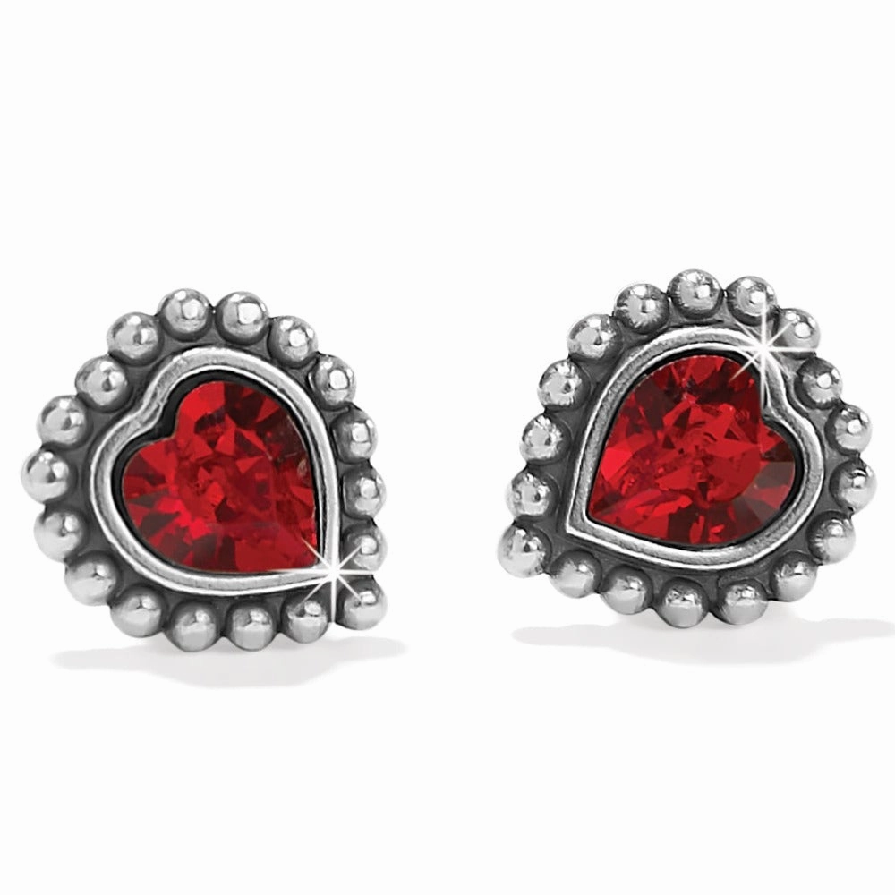 Brighton Shimmer Heart Mini Post Earrings