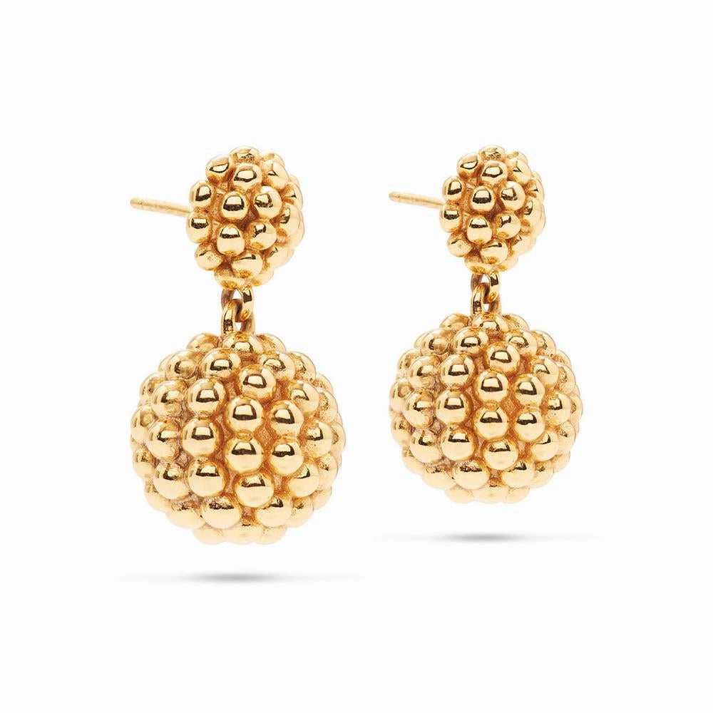 Capucine de Wulf Berry Double Drop Earrings in Gold
