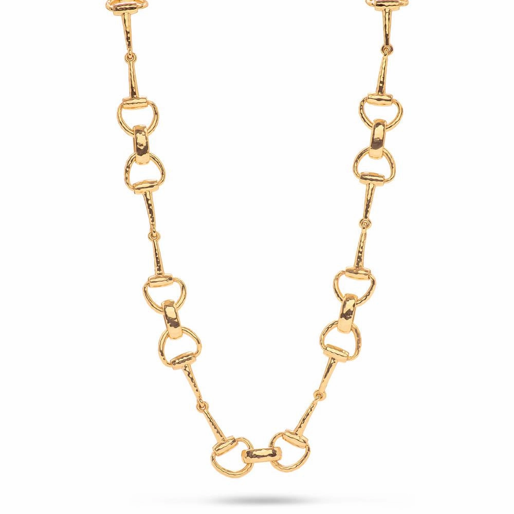 Capucine de Wulf Equestrian Snaffle Bit Chain Necklace in Gold - 20"