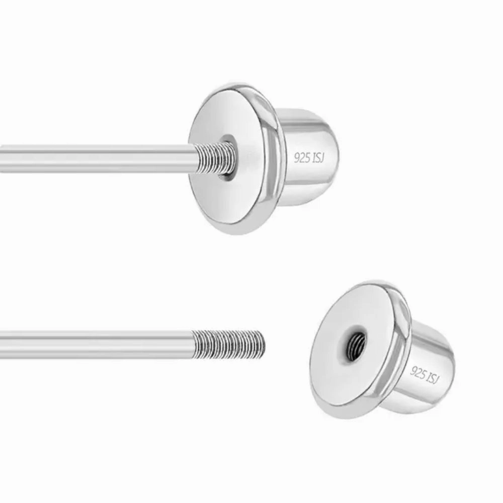 Children's Sterling Silver & Enamel Cupcake Stud Earrings