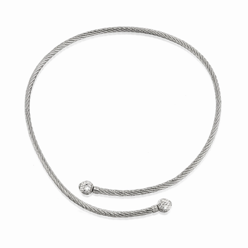 Desmos "Olympia" Diamond-Cut Bypass Necklace
