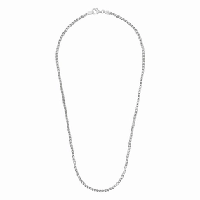 Desmos Sterling Silver Fish Bone Chain Necklace