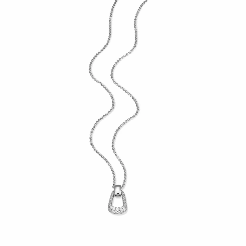 Elle Citadel Collection White CZ Pendant Necklace