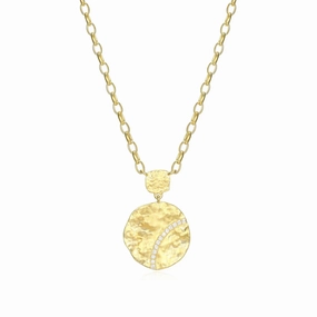 Elle Galaxy Collection Hammered Pendant Necklace