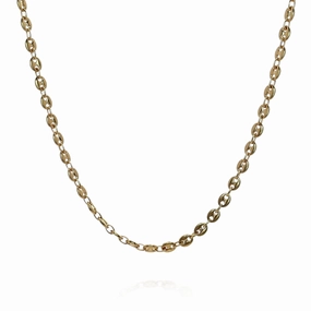 Estate 18k Yellow Gold 21" Polished Mariner Link Chain Necklace