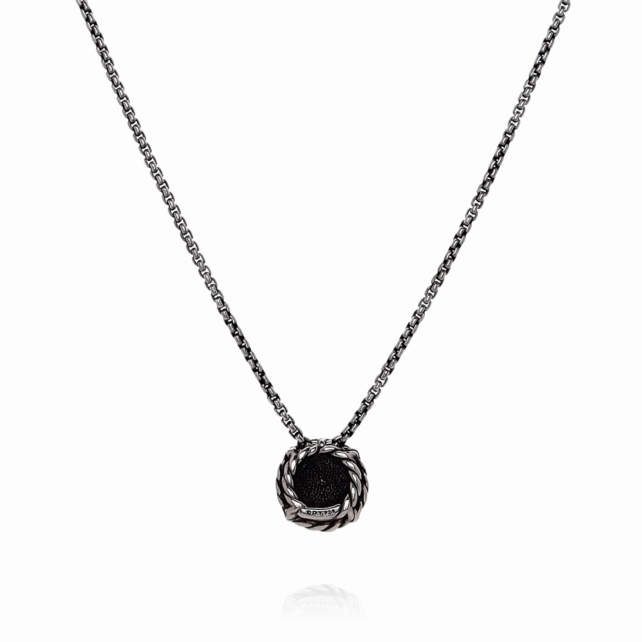 Estate David Yurman Sterling Silver Chatelaine Collection Citrine Chain Pendant Necklace