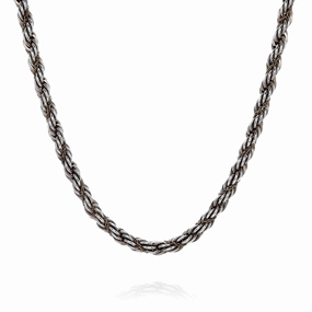 Estate Tiffany & Co Two-Tone 23" Twisted Rope and Cable Chain Necklace