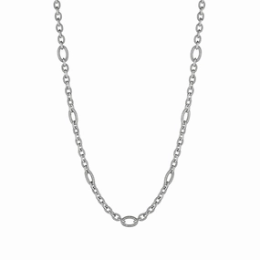 Judith Ripka Sterling Silver Eternity Signature Link Necklace