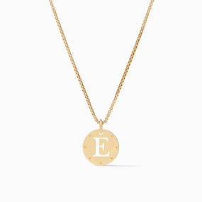 Julie Vos Delicate Monogram Necklace - E