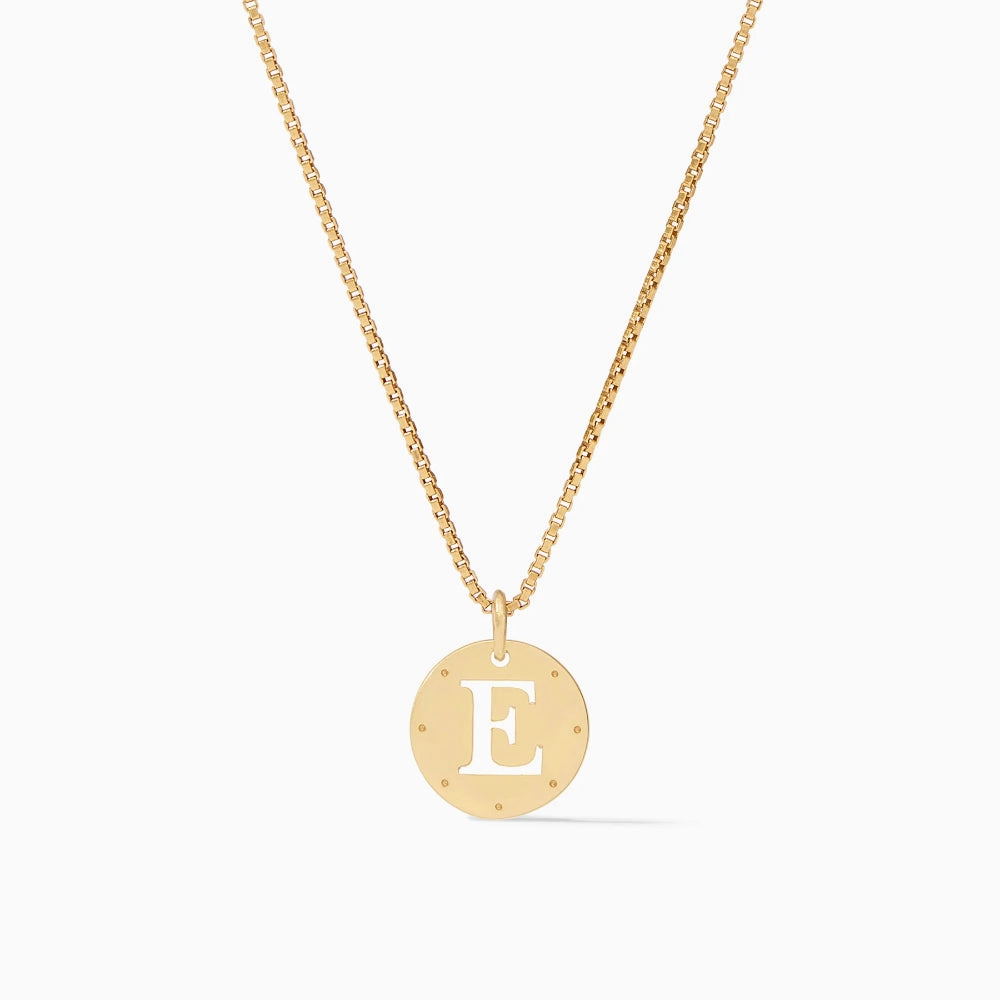 Julie Vos Delicate Monogram Necklace - E