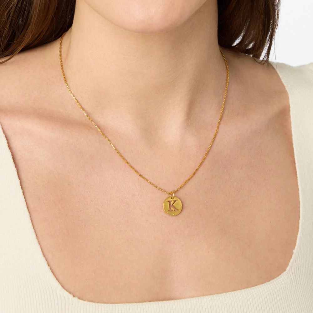 Julie Vos Delicate Monogram Necklace - S