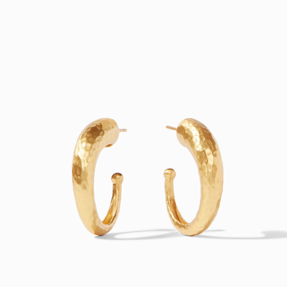 Julie Vos Hammered Hoop Earring